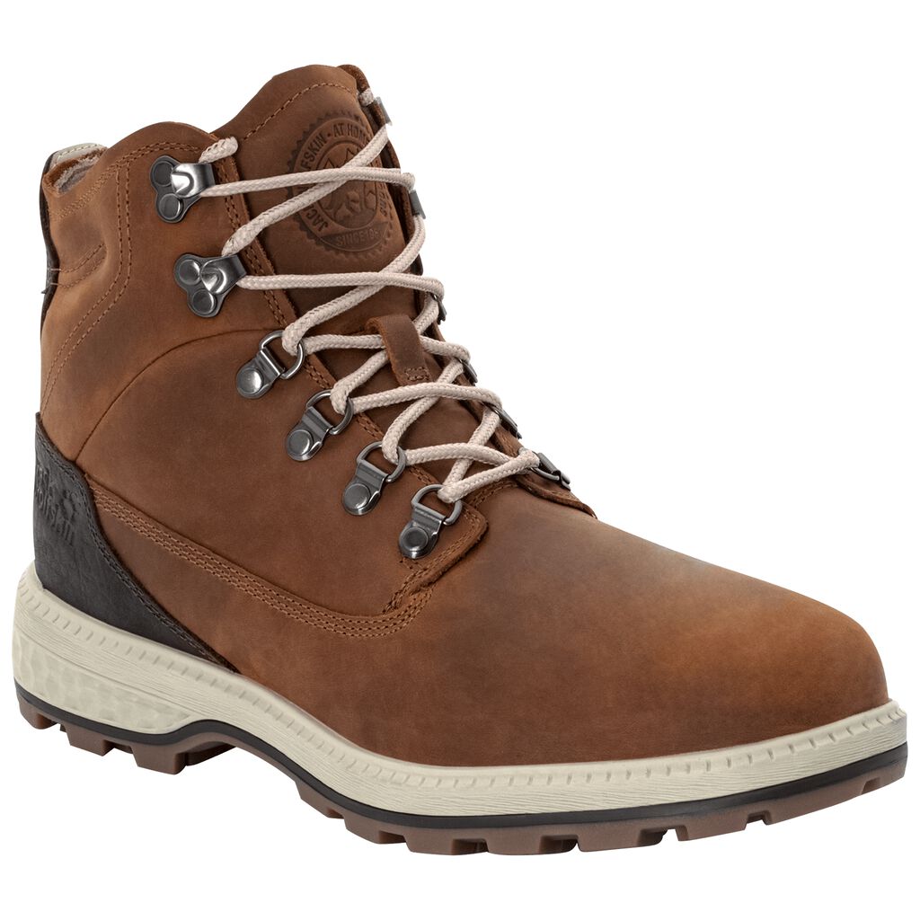 Jack Wolfskin JACK MID Chaussures Homme Marron/Blanche - MLZTIAQ-41